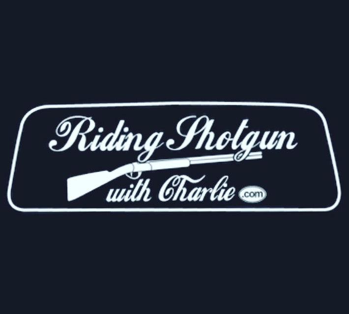 Riding Shotgun With Charlie 4" Sticker